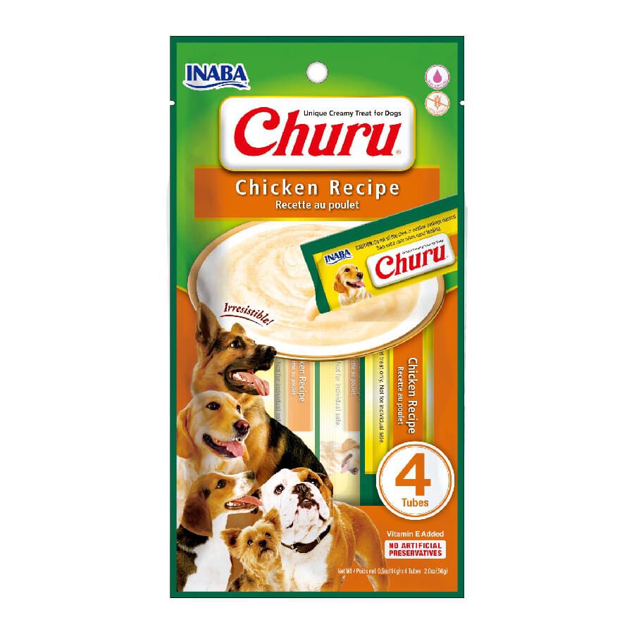 4 sobres x 14 g Churu Snack Cremoso Receta de Pollo con Queso para perros, , large Imagen numero 1